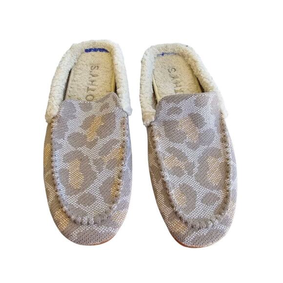 Rothy's The Scuff Slipper Cozy Cat Gray / Peach Size 7.5 - Picture 3 of 7